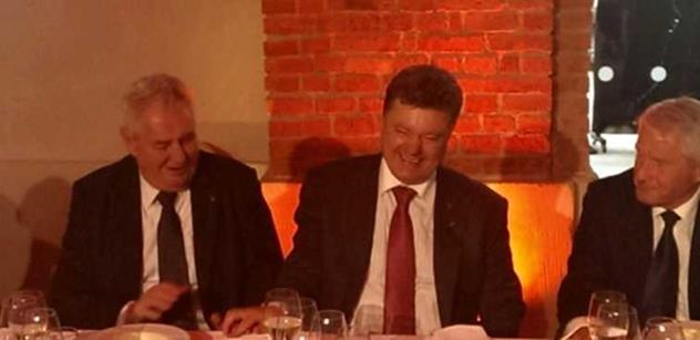 FOTO Zeman se potkal s novým ukrajinským prezidentem Porošenkem i dalšími evropskými státníky