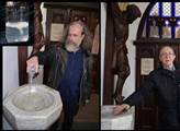Milan Kohout rozlévá své sperma v kostele