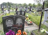 Hřbitov krajanů v ukrajinské Malinovce 