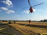 Armáda ČR: Vrtulník W3A Sokol z Kbel je připravený pomáhat hasit požáry