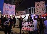Protest Iniciativy SOS Transgas proti začínající d...
