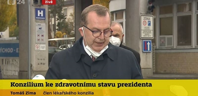 Rektor Zima o zdraví Miloše Zemana: Tohle prezident ještě zvládne