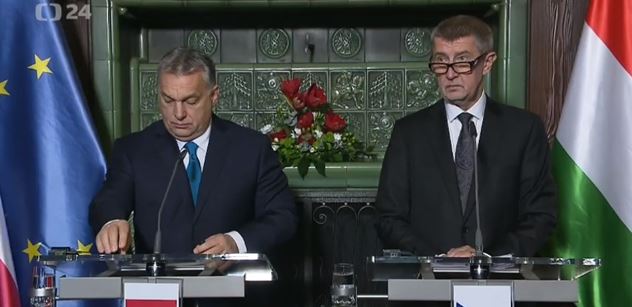 Premiér Babiš jednal s maďarským premiérem Orbánem o posílení vzájemného obchodu i spolupráci V4