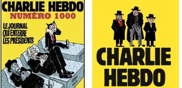 Satirický francouzský časopis Charlie Hebdo lze  koupit i v Česku. Za 140 Kč    
