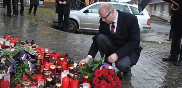 Premiér Sobotka uctil památku obětí v Uherském Brodě