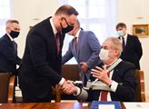 Polský prezident Andrzej Duda navštívil českého pr...