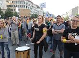 Demonstrace aktivistické skupiny AUVA (Andrejovy ú...