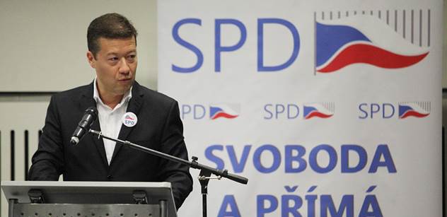 Okamura: SPD bude na demonstraci požadovat předčasné volby