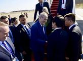 Miloš Zeman po přistání v Číně