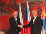 Prezident Miloš Zeman na návštěvě Srbska