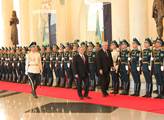 Přijetí Miloše Zemana v Kazachstánu