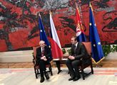 Prezident Zeman končí státní návštěvu Srbska