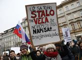Demonstrace za lepší Česko a Slovensko v reakci na...