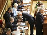 Schůze sněmovny s projevem prezidenta Miloše Zeman...