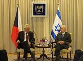 Miloš Zeman s prezidentem Izraele Šimonem Perésem