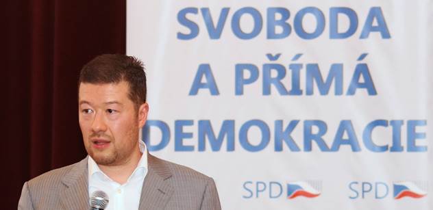 Tomio Okamura (SPD) zve na besedy v krajích, nejbližší je ve Zlíně