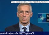 Kolář a Novotný mají podporu v NATO. Stoltenberg v ČT rázně varoval Rusy. Je nutné silně reagovat, padlo