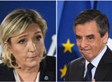 Nový průzkum: Fillon je těsně za Le Penovou a Macronem