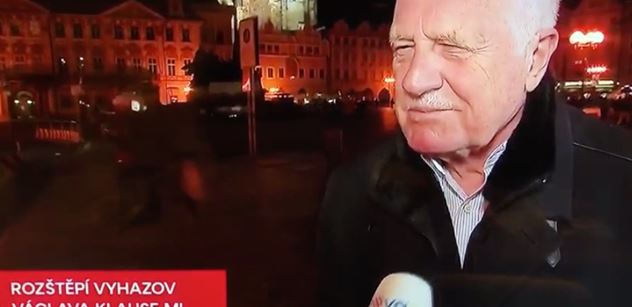 Cože? Staré VIDEO Václava Klause st. obíhá internetem. Jde o listopad 89
