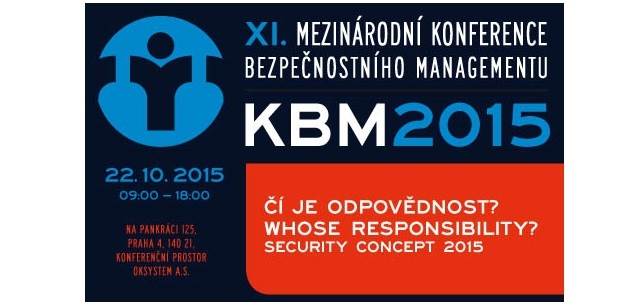 Mezinárodní konference bezpečnostního managementu KBM 2015 se blíží
