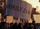 Páteční protesty Gorila na Slovensku: Zazněla překvapivě československá hymna
