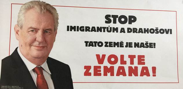 Inzerát „Stop imigrantům a Drahošovi“ je v pořádku. Analytik Kotrba vstupuje do zuřící debaty