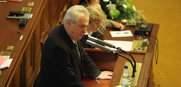 Petr Hartman: Prezident Miloš Zeman navštívil sněmovnu