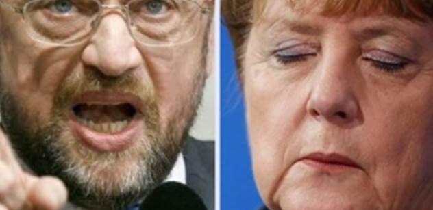 Schulz jde ke dnu. Je tady další průzkum, který potěší Merkelovou