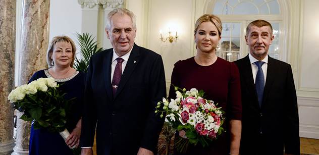 FOTO Andrej a Monika Babišovi dorazili za prezidentem do Lán na oběd. Pak se Zeman otočil k novinářům a „potěšil“ je jednou větou…