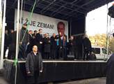 Prezident Miloš Zeman na shromáždění k výročí stát...