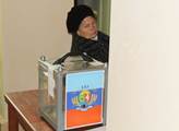 Volební místnost v Luhansku