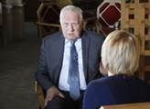 Bývalý český prezident Václav Klaus při rozhovoru ...