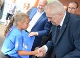 Miloš Zeman se zúčastnil akce Sportovní hvězdy dět...
