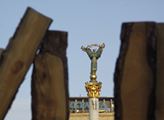 Památník vítězství na náměstí Nezávislosti v Kyjev...