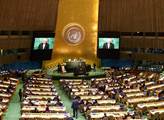 Prezident Zeman při projevu v OSN