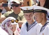 Den ruského námořnictva v Sevastopolu na Krymu