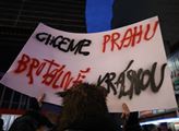 Protest Iniciativy SOS Transgas proti začínající d...