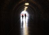 Tunel vykládaný mramorem z Unterbergu