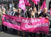 V Paříži se konala velká demonstrace důchodců prot...