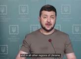 Ukrajina všechna města získá zpět, ujišťoval v noci Zelenskyj