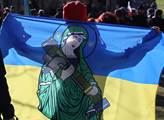 Pochodem za Ukrajinu začal Den za Ukrajinu. Pochod...