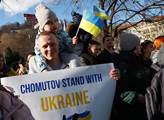 Pochodem za Ukrajinu začal Den za Ukrajinu. Pochod...