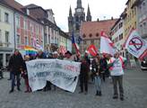 Velikonoční mírový pochod v bavorském Ansbachu
