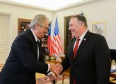 Ministr zahraničí USA Mike Pompeo navštívil prezid...