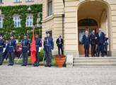 Prezident republiky Miloš Zeman se setkal na zámku...