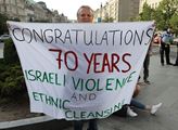 Protest k 70 letům pokračující palestinské Nakby, ...