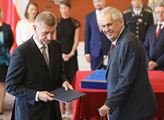Prezident Miloš Zeman jmenoval Andreje Babiše před...