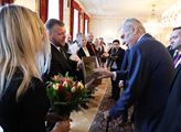 Prezident republiky Miloš Zeman přijal na Pražském...
