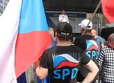 Na demonstraci SPD Lidé proti vládě v Ústí nad Lab...