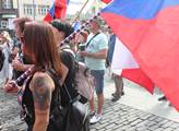 Na demonstraci SPD Lidé proti vládě v Ústí nad Lab...